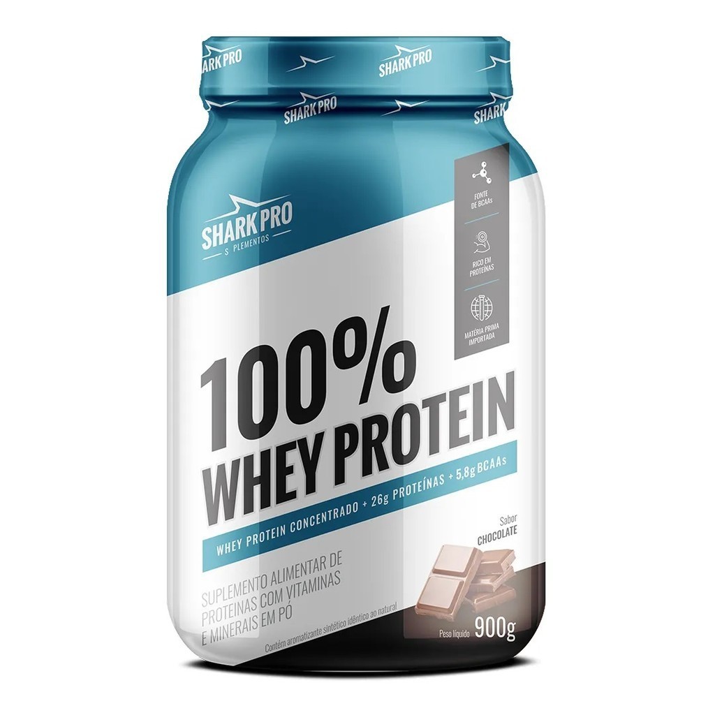 100% Whey Protein Pote 900g - Shark Pro