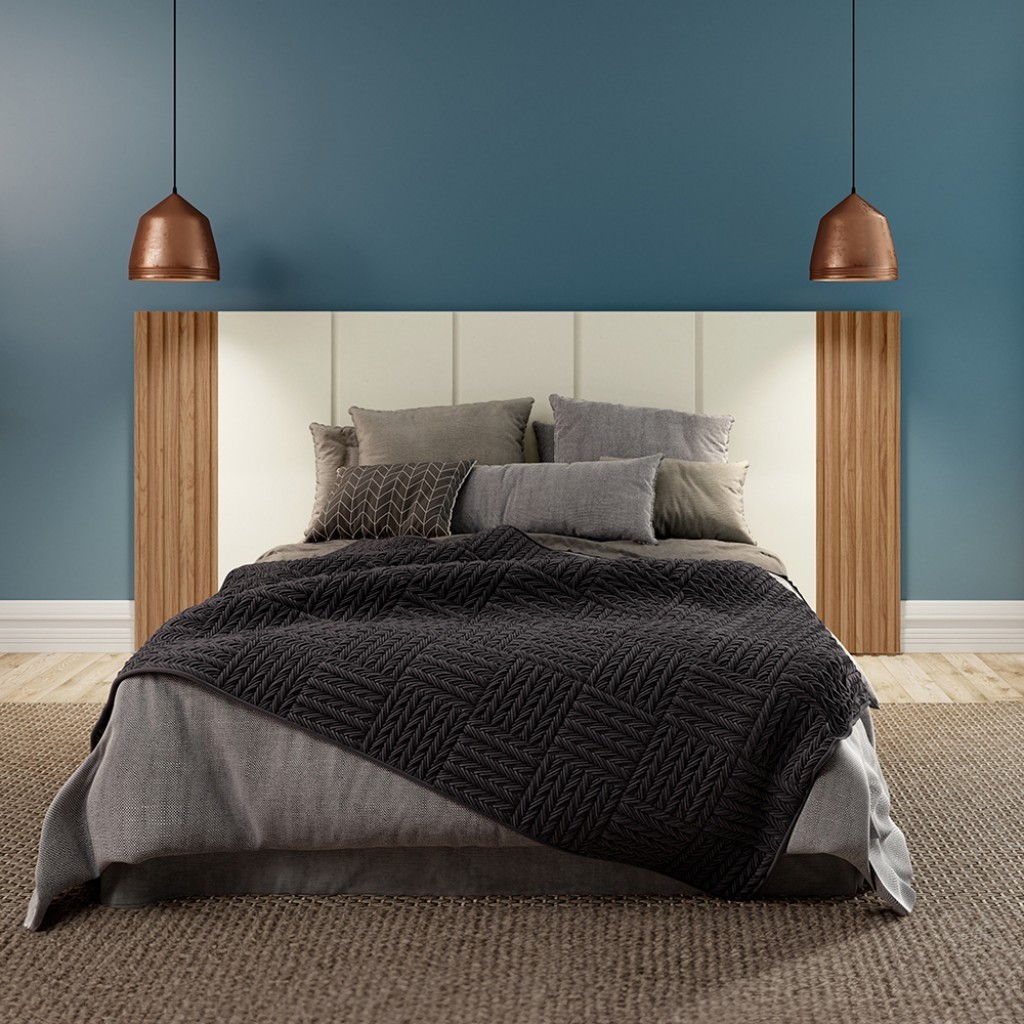 Cabeceira Queen 300cm Ripada em Oferta na Shopee