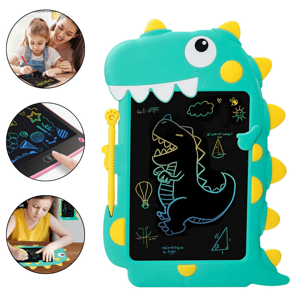 Lousa Magica Infantil Quadro Mágico Para Criança Tablet Educativo Bebê Menino Menina Dinossauro Dino Trem Peixe Escrever Pintar Brinquedo