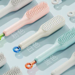 Pente Mágico Retráctil De Limpeza Do Cabelo Sem Danos Ao Anti-Estático De Massagem Para Cabeleireiro Liso