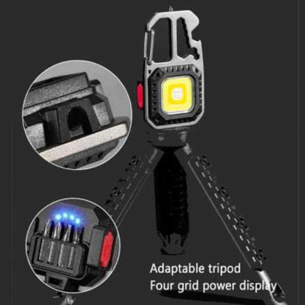 Mini lanterna LED rcom Tripé, USB, Chaveiro Lâmpada, Lanterna Camping ao ar livre, chaves MT154 novos e de qualidade
