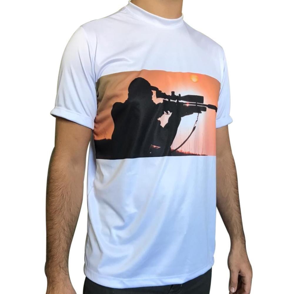 Camisa com Proteção UV Atirador Manga Curta - Raju em Oferta na Shopee