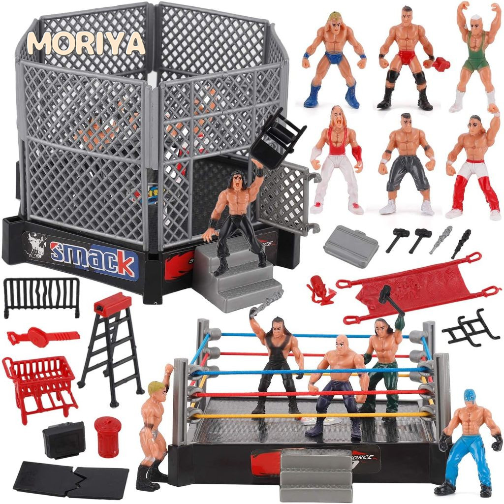 WWE Ring Playset Com Figuras De Ação De Luta Livre Para Meninos 8-12 , Brinquedos Seguros E Duráveis , Vem Anel , Realistas em Oferta na Shopee