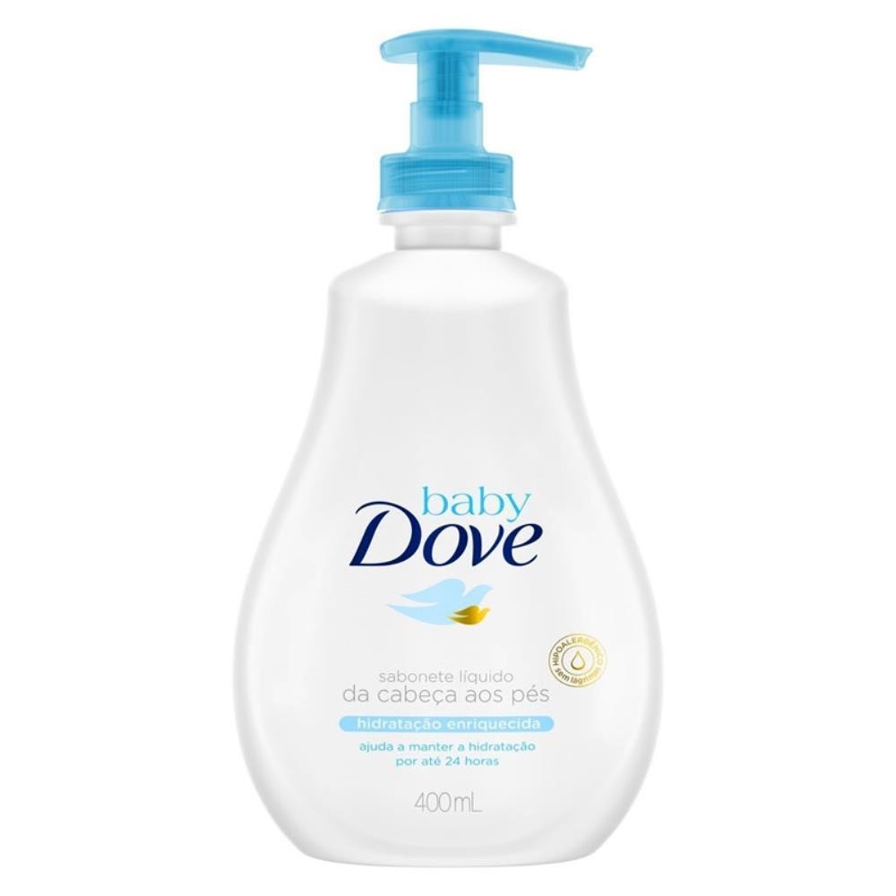 DOVE BABY SABONETE LÍQUIDO HIDRATAÇÃO ENRIQUECIDA COM 400ML em Oferta na Shopee
