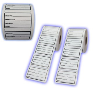 kit 2000 Etiqueta Validade Congelamento Bopp em Oferta na Shopee