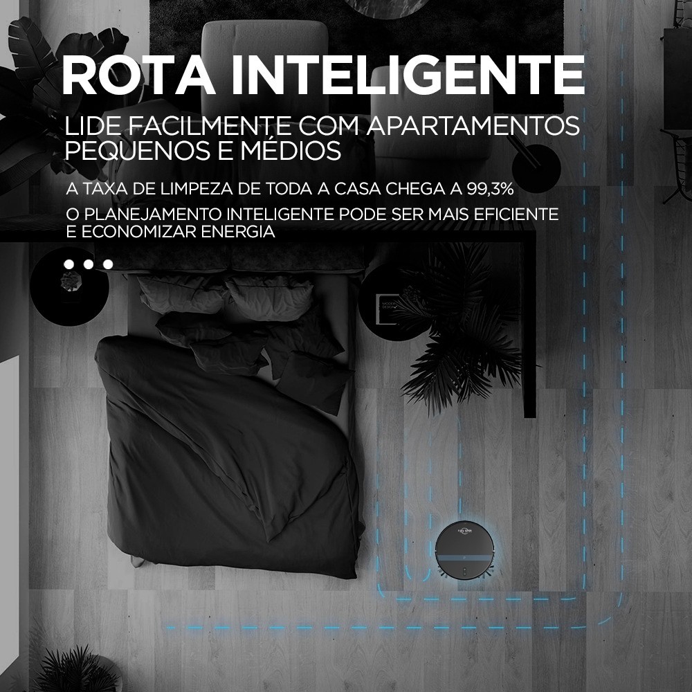 Aspirador de Pó Robô Inteligente Idali LIFE com Sensores Anti-queda — foto 4