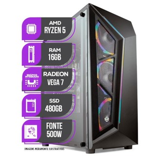 PC Gamer Mancer AMD Ryzen 5 5600GT Vega 7 16GB DDR4 SSD 480GB