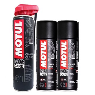 Limpa Correntes + Lubrificante Motul C1 Chain Clean + C2 Chain Lube em Oferta na Shopee