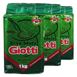 Erva-mate Chimarrão À Vácuo 3 Kg Giotti em Oferta na Shopee