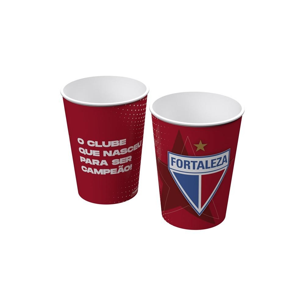 Copo 320 ml Fortaleza Time Futebol Plástico Plasútil em Oferta na Shopee