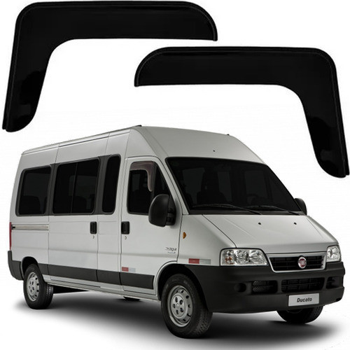 Calha Defletor De Chuva Fiat Ducato 1997 1998 1999 2000 2004 2005 2006 Até 2017 Acrílico Ecoflex 2 Portas
