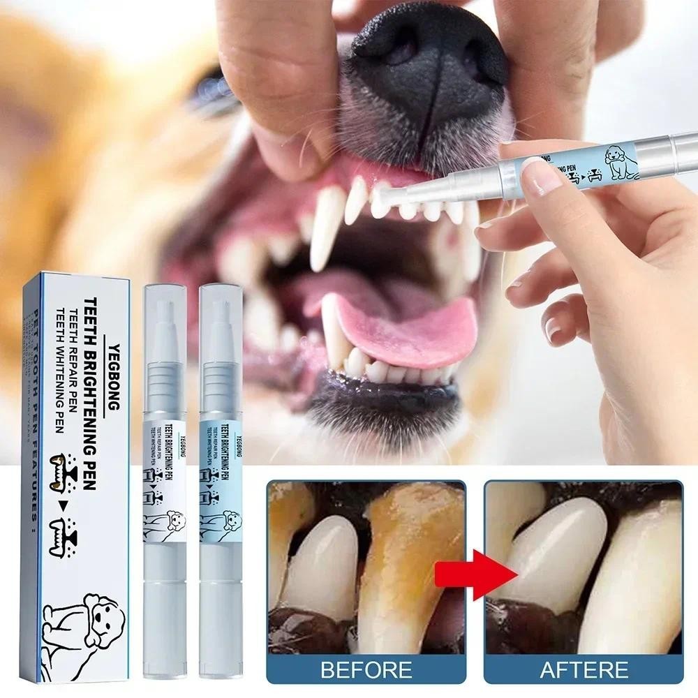 Ferramentas De Limpeza Dos Dentes Para Animais De Estimação Kit Da Escova De Raspador De Tártaro Caneta Das Manchas Dentárias