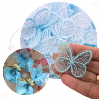Aplique Borboleta 40mm Em Poliester Com 50 Peças em Oferta na Shopee
