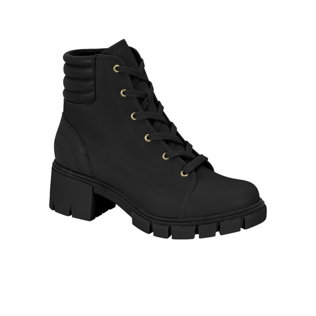 Bota Feminina Moleca Coturno Salto Médio Tratorado 5338.107
