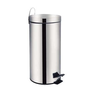 Lixeira Mor Ágata 30 Litros, em Aço Inox, com Pedal, Cinza - 8225 em Oferta na Shopee