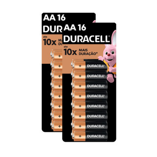 Kit Pilha Alcalina AA com 16 Unidades 2 Cartelas - Duracell em Oferta na Shopee