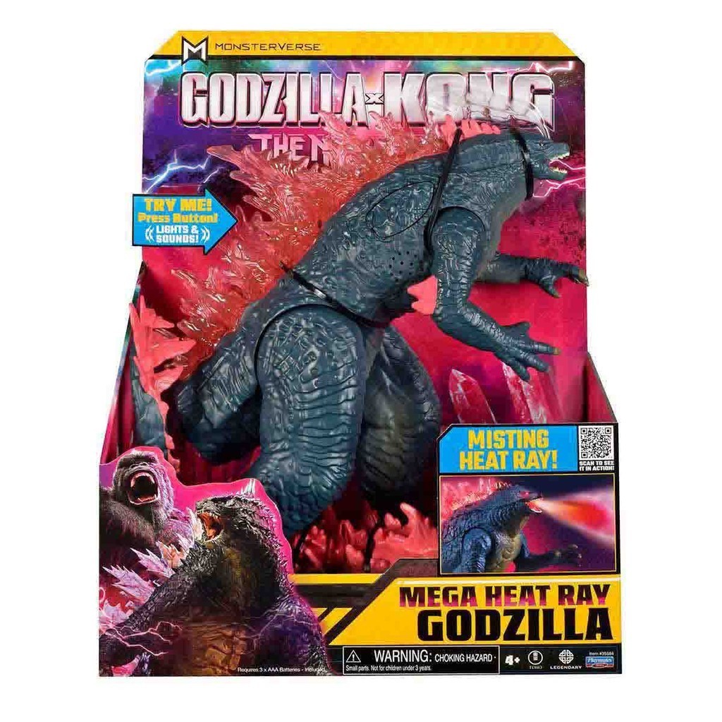 Boneco Godzilla Evoluído de 33cm com Luz e Som - Godzilla