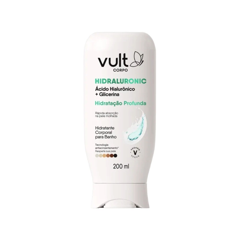Hidratante Corporal Vult Corpo Banho Hidraluronic Hidratação Profunda 200ml em Oferta na Shopee