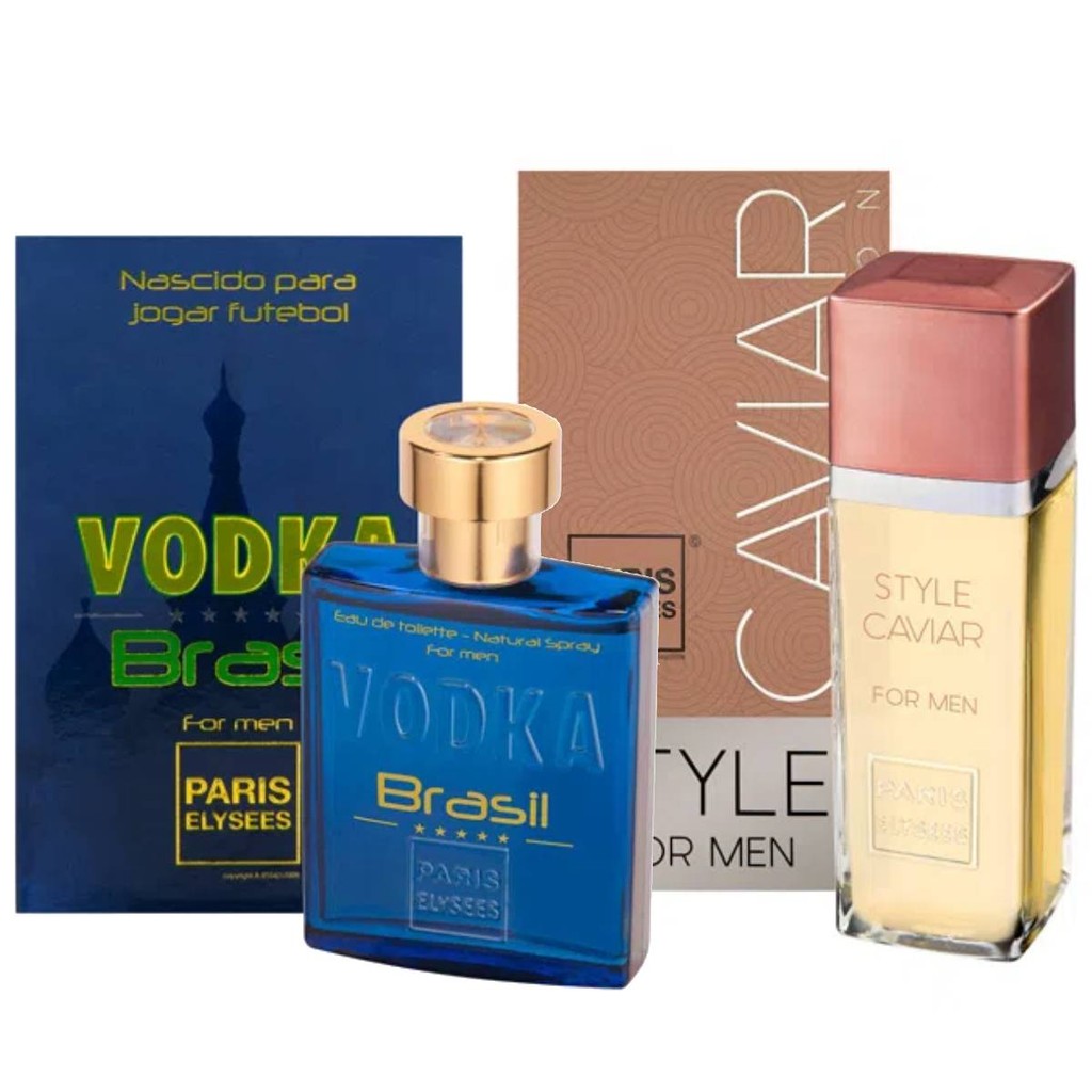 Kit Style Caviar e Vodka Brasil Azul - Paris Elysees