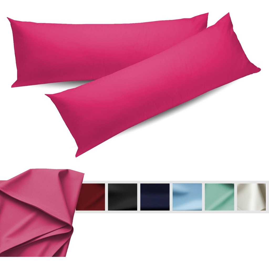 Kit 02 Fronha Travesseiro De Corpo/ Xuxão C/ Zipper 130x40cm em Oferta na Shopee