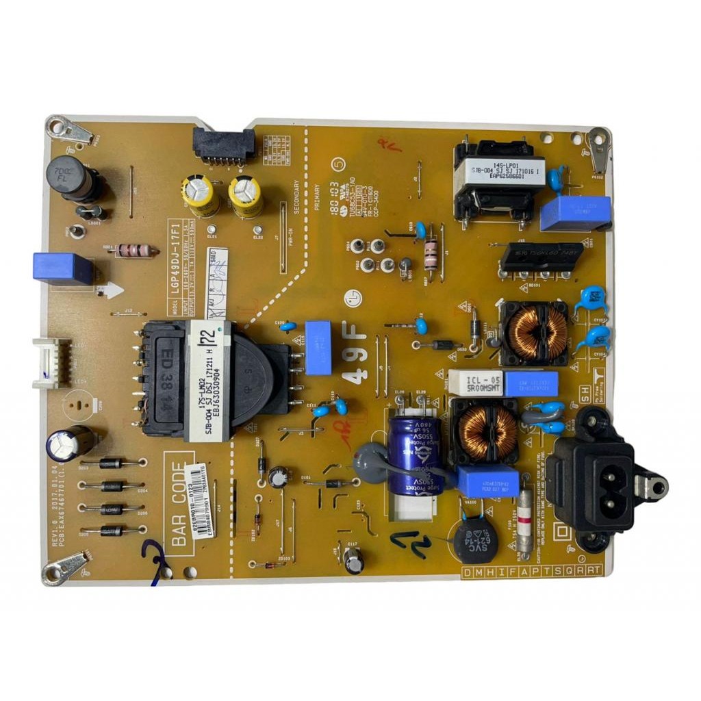 Placa Fonte Tv LG 49lj5550 Eax67467701 (1.0)