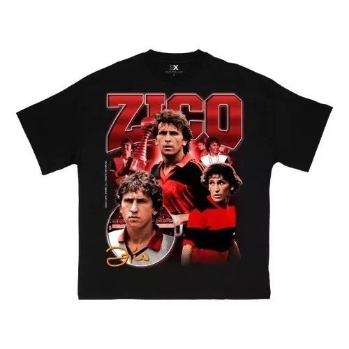 Camiseta Zico Futebol Vintage Algodão Lançamento Unissex Lançamento 30.1 30.1 top lançamento