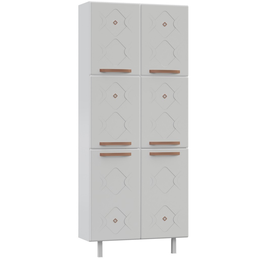 Paneleiro Duplo Aço Telasul Mirage New 6 Portas Branco em Oferta na Shopee