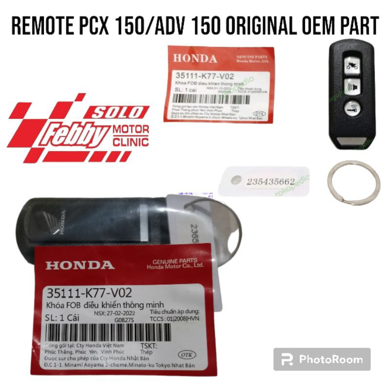 Remoto HONDA PCX 150-ADV Híbrido ORIGINAL OEM Peça