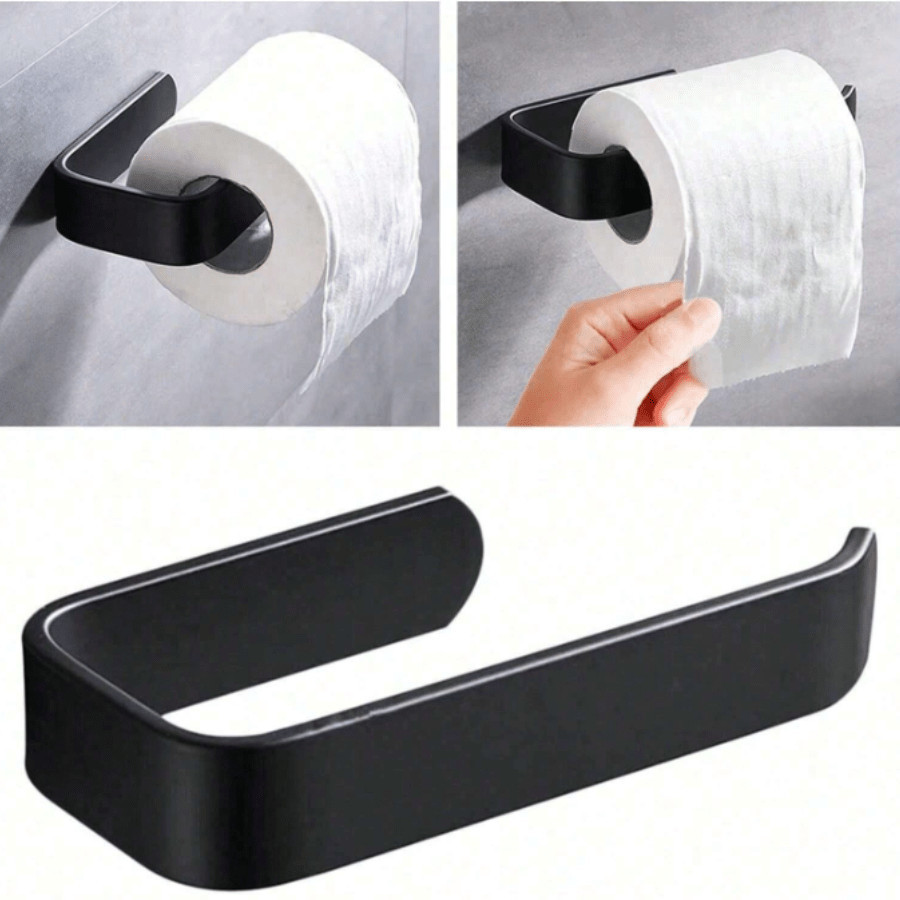Suporte De Rolo De Papel Higiênico Acessórios Para Banheiro com Cola Resistente e Alta Durabilidade em Oferta na Shopee