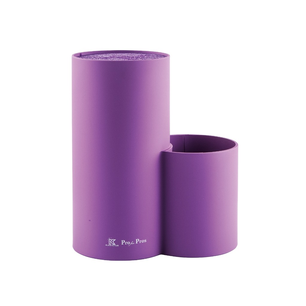 Porta Tesouras Para Banho e Tosa Redondo Com Dois Compartimentos Aeolus Roxo