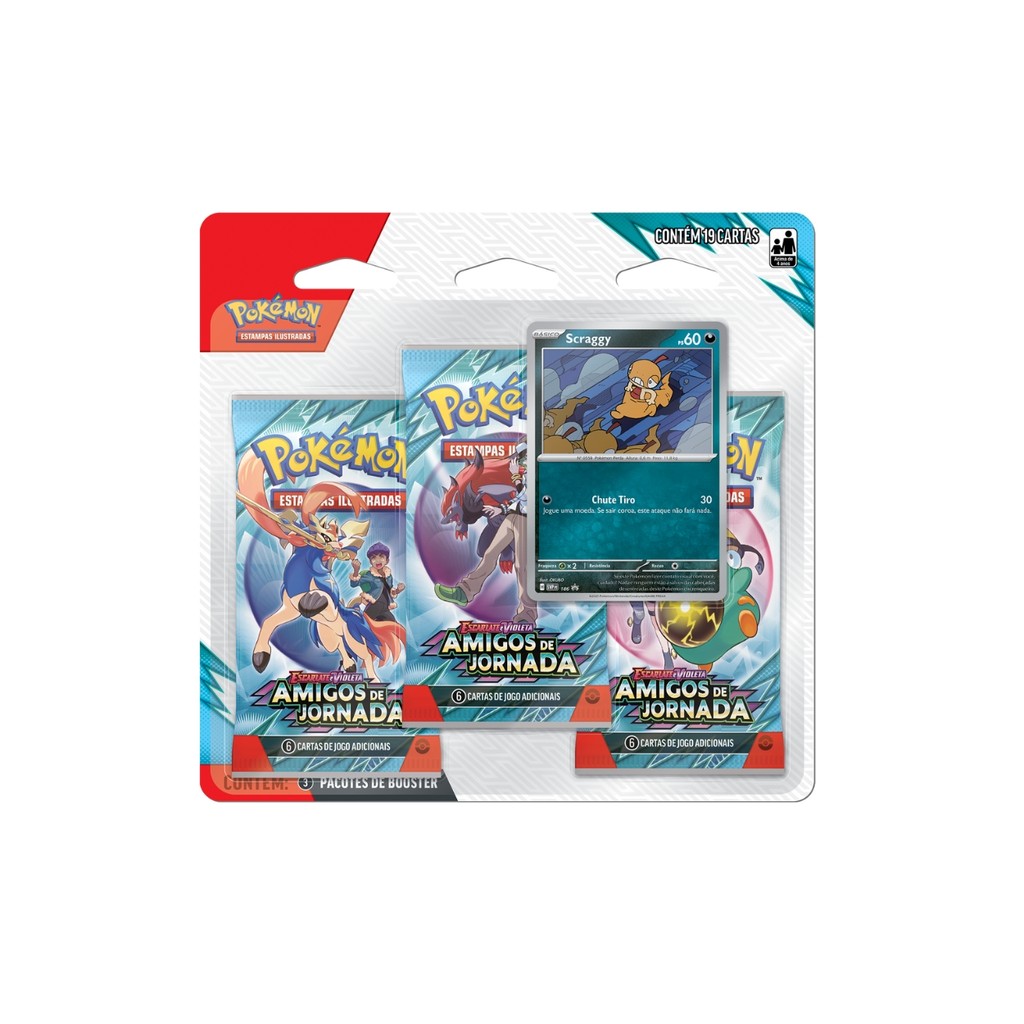 Blister Triplo Jogo Pokémon Amigos de Jornada Tcg Copag - Hobbies & Collections