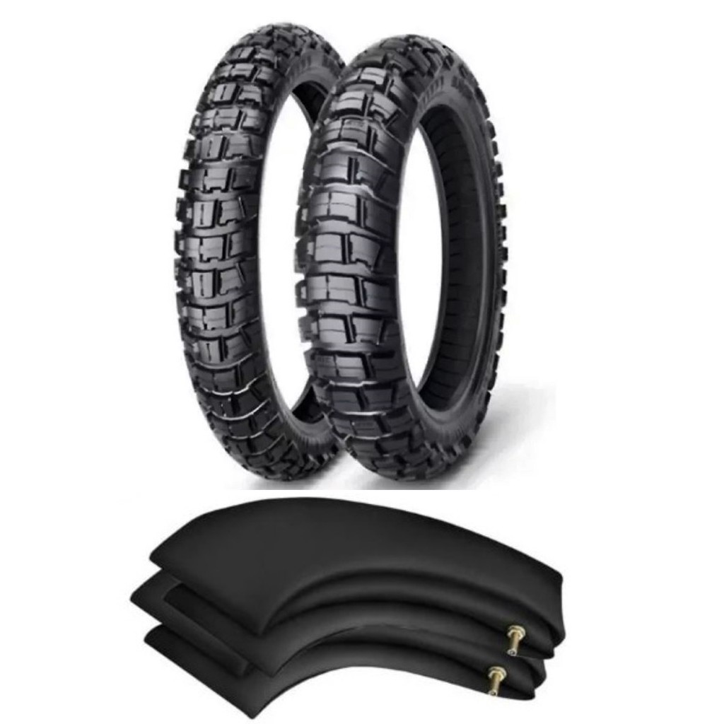 Par Pneus E Câmaras 110/90-17 E 90/90-19 Ira Dust Bros 150 Crosser 150 Xre 190 Shineray Explorer 150