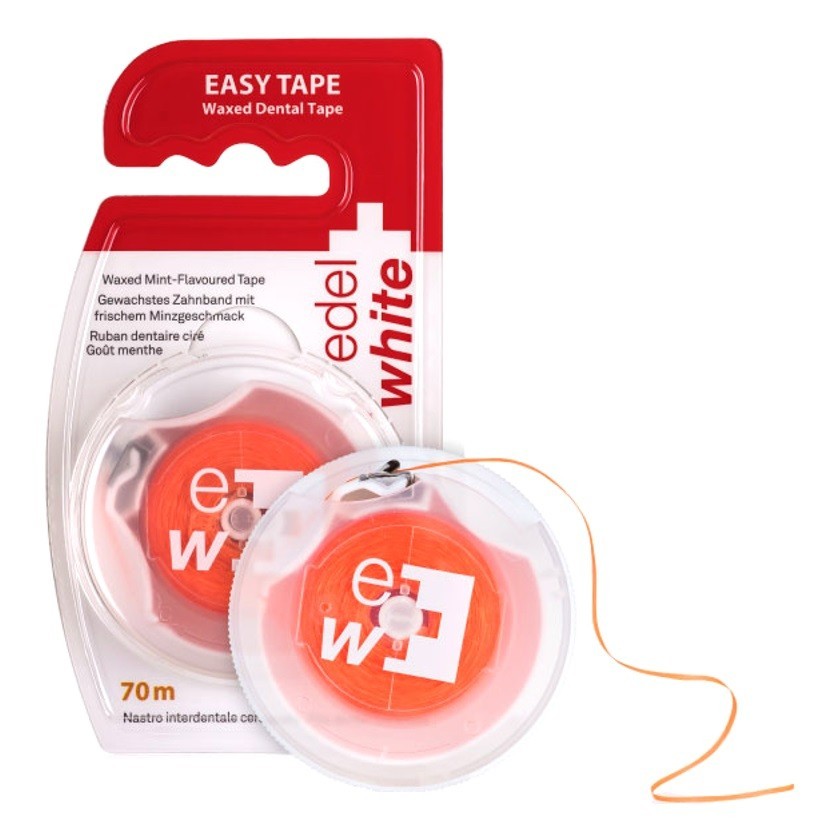 Fita Dental Encerada Easy Tape Menta 70m Edel White em Oferta na Shopee