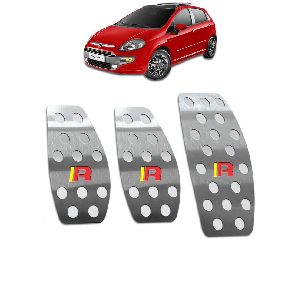 Pedaleira Punto Sporting 13/17 Manual Aço Inox - Não fura o pedal em Oferta na Shopee