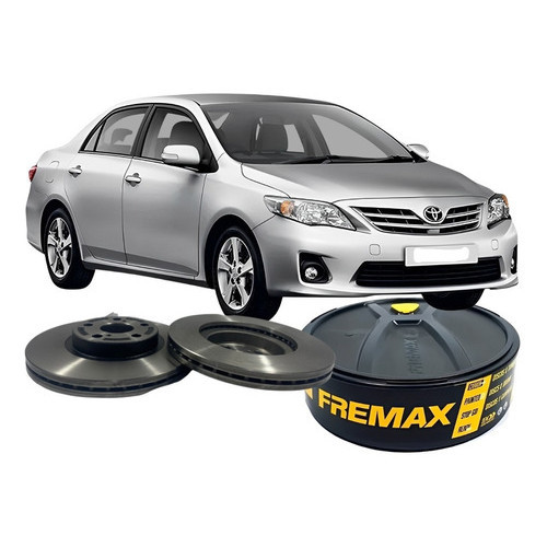 Par Disco Freio Novo Dianteiro Ventilado Toyota Corolla em Oferta na Shopee