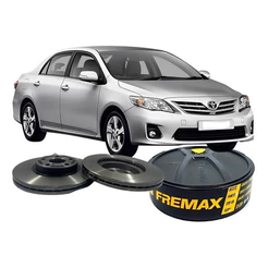Par Disco Freio Novo Dianteiro Ventilado Toyota Corolla