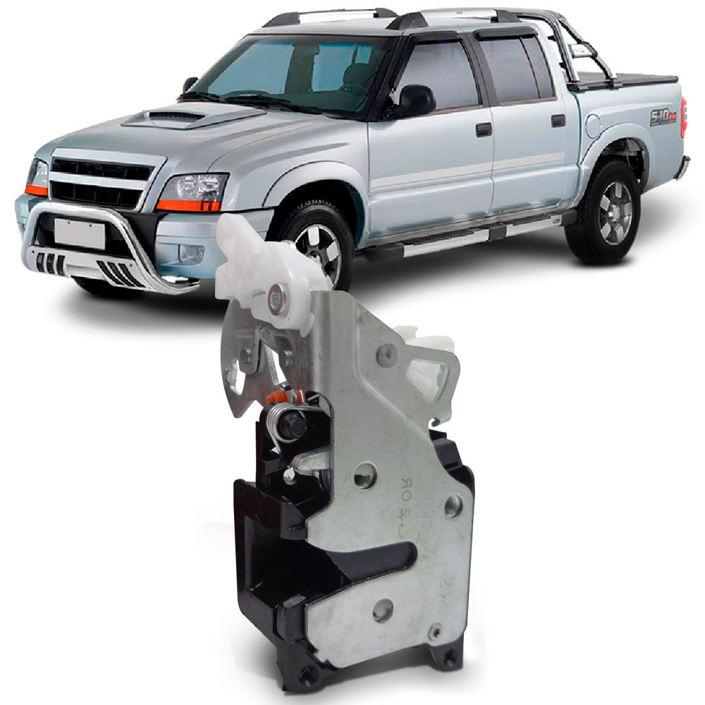 Fechadura da Porta Traseira S10 Blazer 1995 a 2011 Mecânica Lado Esquerdo (Motorista)