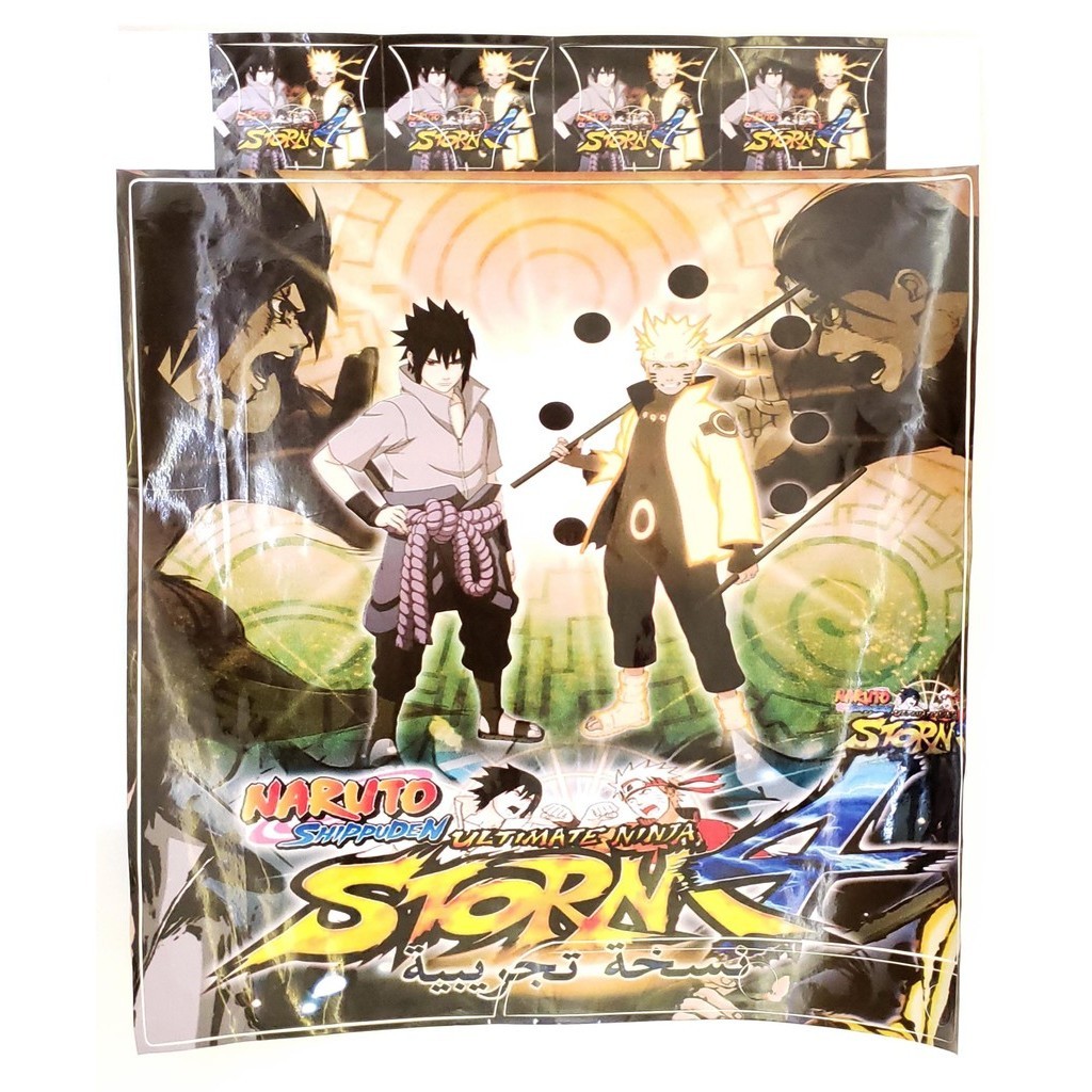 Adesivo Skin Para PS3 Slim Naruto Storm Console 4 Controles