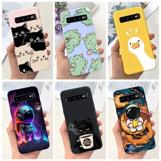 Para Samsung Galaxy S10 S10 + Caixa De Desenho Animado S 10 S10 Plus Silicone Macia Telefone TPU em Oferta na Shopee