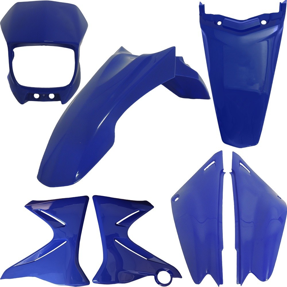 KIT CARENAGEM PARALAMA ABA TAMPA XTZ 125 2003 A 2005 CORES