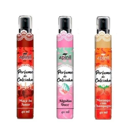 Kit 3 Perfumes de Calcinha Aromas Variados Apinil em Oferta na Shopee