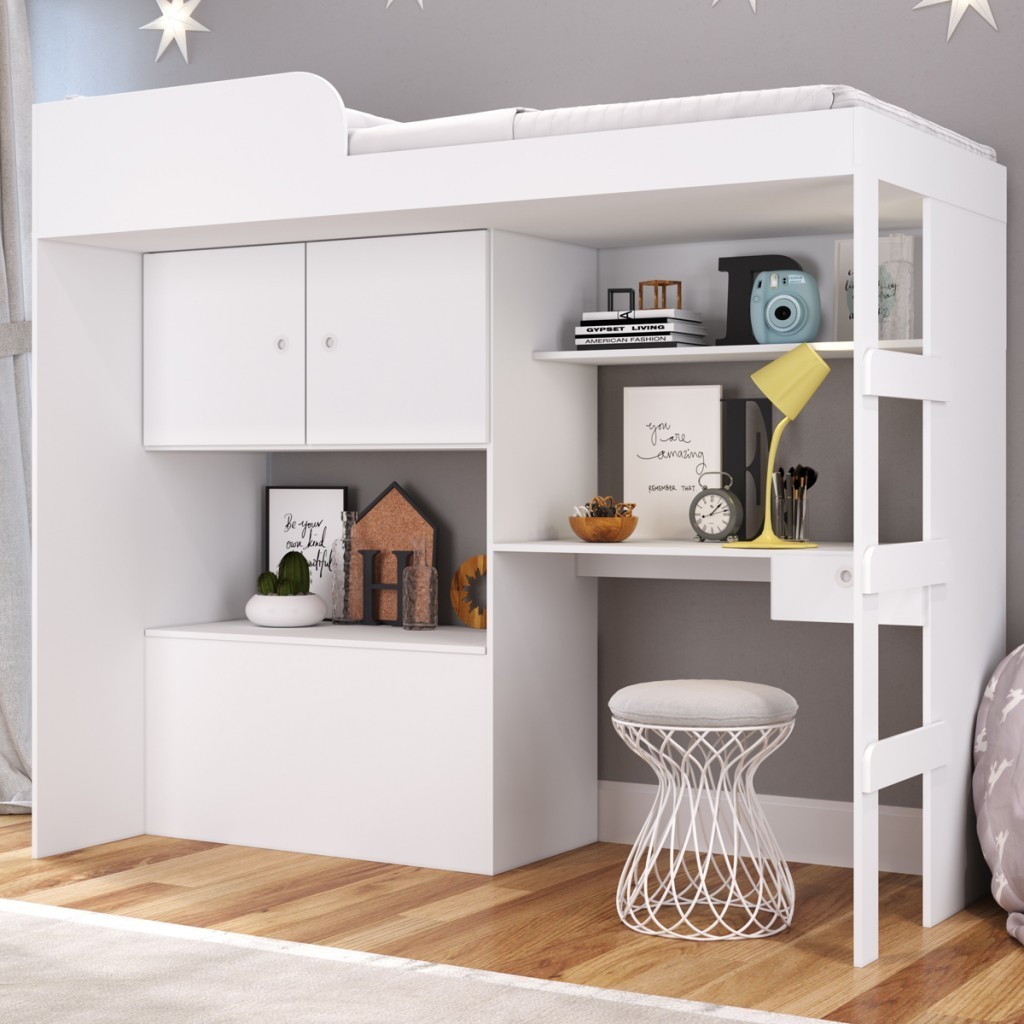Cama Infantil Multifuncional com Baú Lion CM9090 Montana