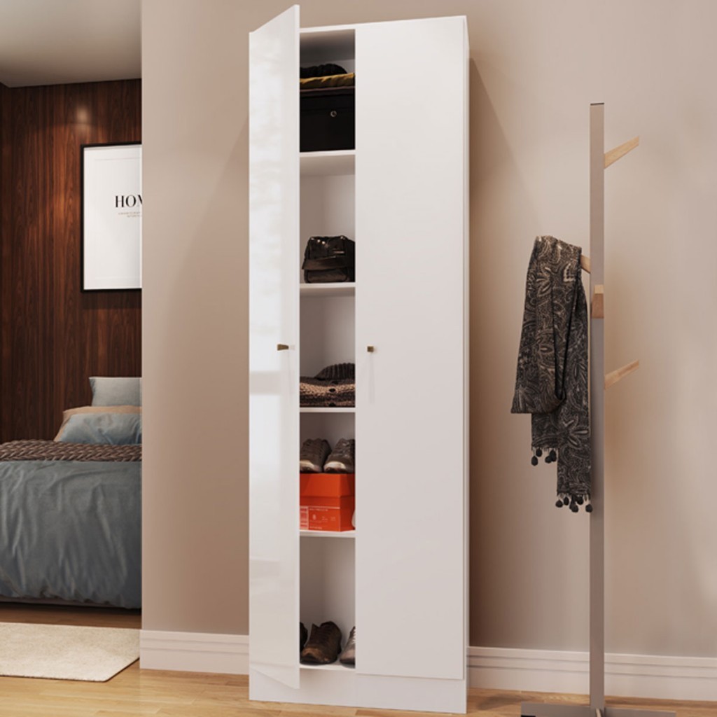 ARMÁRIO MULTIUSO 2 PORTAS XANGAI 0696 BRANCO - GENIALFLEX - Home & Living