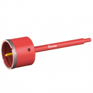 Serra copo diamantada 60 mm com haste de 3/8" - 61423 - Cortag