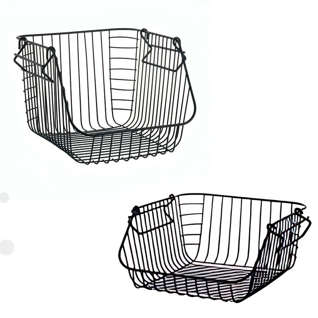 Kit Organizador Empilhável Quadrado P G Preto 30070050 - Mor em Oferta na Shopee