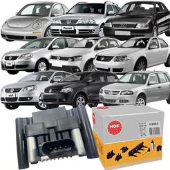 Bobina Ignição Ngk Vw Gol Polo Kombi Voyage A3 Fox Bora
