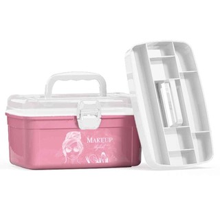 CAIXA ORGANIZADORA FRASQUEIRA MEDIA COM BANDEJA 2.8 LITROS em Oferta na Shopee
