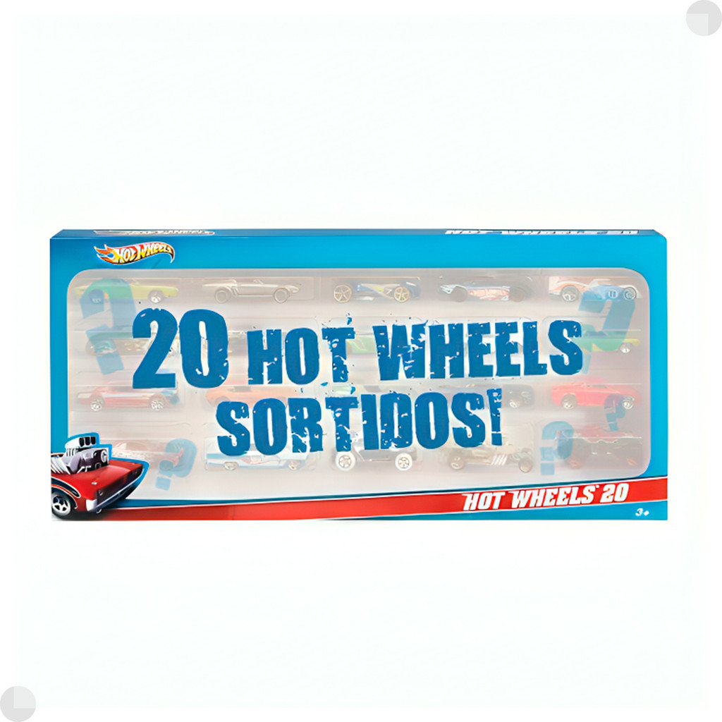 Hot Wheels Box Com 20 Carrinhos Sortidos H7045 - Mattel em Oferta na Shopee