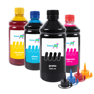 Kit 4 Tintas para Brother DCP-T420W 500ml Inova Ink em Oferta na Shopee