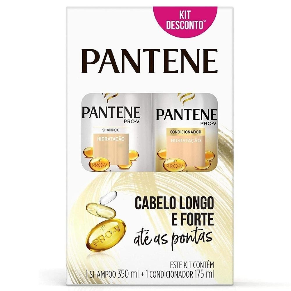 Kit Shampoo 350ml + Condicionador Pantene Hidratacao 175ml